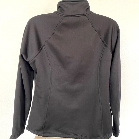 The North Face Black Zip Up Jacket Lined Mock Neck Womens Size XL - Picture 5 of 6